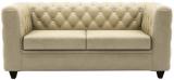 CasaCraft William Two Seater Sofa In Beige Colour