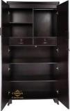 Caspian Wooden Wardrobe With Storage & Hanging Space For Clothes Home Furniture Storage Engineered Wood 2 Door Wardrobe