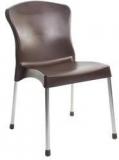 Cello Milano Cafeteria Chair Set Of Two In Brown Colour