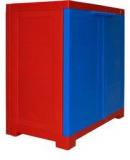 Cello Novelty Compact Storage Cabinet in Red & Blue colour