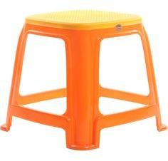 Cello Tango Tiny Stool Set Of Two In Orange Colour