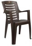 Cello Ultra Matt High Back Chair Set Of Two In Brown Colour