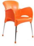 Cello Xylo Cafeteria Chair Set Of Two In Orange Colour