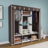 Cgul Cloth Stand & Cupboard And Almirah Carbon Steel Collapsible Wardrobe PVC Collapsible Wardrobe