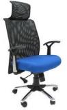 Chromecraft Argentina High Back Office Executive Chair In Dark Blue Colour