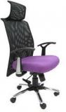 Chromecraft Argentina High Back Office Executive Chair In Purple Colour