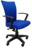 ChromeCraft Ergonomic Medium Back Chair In Blue Colour