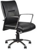 Chromecraft France Low Back Office Chair In Black Colour