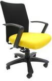 Chromecraft Geneva Desktop Marina Office Ergonomic Chair In Black & Yellow Colour