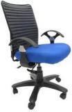 Chromecraft Geneva Desktop T Office Ergonomic Chair In Dark Blue Colour