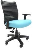 Chromecraft Geneva Desktop WW Office Ergonomic Chair In Sky Blue Colour