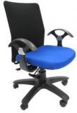 Chromecraft Geneva Office Ergonomic Chair In Black & Dark Blue Colour