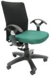 Chromecraft Geneva Office Ergonomic Chair In Black & Green Colour