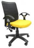 Chromecraft Geneva Office Ergonomic Chair In Yellow Colour