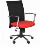 Chromecraft Malaysia Low Back Office Chair Red In Red Colour