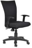 Chromecraft Marina Office Chair With Arms In Black Colour