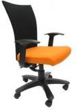 Chromecraft Marina WW Office Ergonomic Chair In Black & Orange Colour