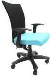 Chromecraft Marina WW Office Ergonomic Chair In Black & Sky Blue Colour