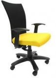 Chromecraft Marina WW Office Ergonomic Chair In Black & Yellow Colour