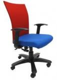 Chromecraft Marina WW Office Ergonomic Chair In Red & Dark Blue Colour