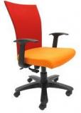 Chromecraft Marina WW Office Ergonomic Chair In Red & Orange Colour