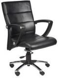 Chromecraft Moscow Low Back Office Chair In Black Colour