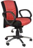 Chromecraft Pat Computer Office Chair In Red And Black Colour