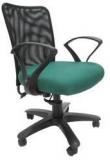 Chromecraft Rado Office Ergonomic Chair In Black & Green Colour