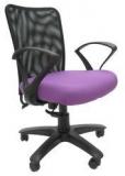 Chromecraft Rado Office Ergonomic Chair In Black & Purple Colour