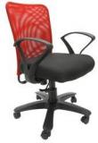 Chromecraft Rado Office Ergonomic Chair In Red & Black Colour