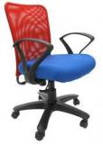 Chromecraft Rado Office Ergonomic Chair In Red & Dark Blue Colour