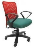 Chromecraft Rado Office Ergonomic Chair In Red & Green Colour