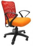 Chromecraft Rado Office Ergonomic Chair In Red & Orange Colour