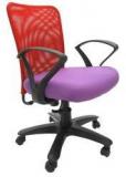 Chromecraft Rado Office Ergonomic Chair In Red & Purple Colour