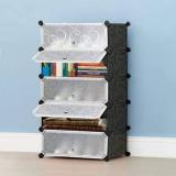 Citroda Bookshelf Rack For Home, Office Multipurpose Storage Organizer Metal Open Book Shelf