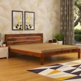 Clanecraft Solid Sheesham Wood Queen Size Bed Without Storage For Bedroom/ Living Room| Solid Wood Queen Bed