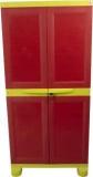 Classic Furniture Classic Furniture Warbrobe|Closet|Shoe Rack Liberty 4ft Red Yellow Plastic 2 Door Wardrobe