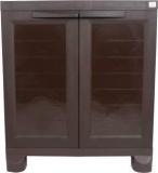 Classic Furniture Liberty 2FT Coffee Brown Shoe rack | Closet| Wardrobe Plastic 2 Door Wardrobe