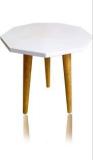 Classiconline Ble Side Table/End Table/Stool Living Room Kids Play Furniture Table Round Shape Solid Wood Side Table