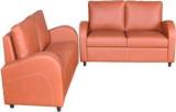 Cloud9 Leatherette 3 + 2 Dark Brown Sofa Set