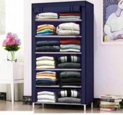 Cmerchants 6 Rack PP Collapsible Wardrobe