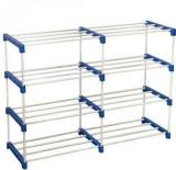 Cmerchants Multi Organiser BLue 8 Book Shelf Metal Open Book Shelf