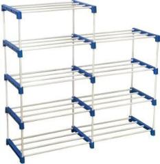 Cmerchants Multi Organiser BLue 9 Book Shelf Metal Open Book Shelf