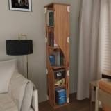 Cogo Corner Bookshelf | 5 Shelf | No Screw / Bolt Assembly | Abstract Design Engineered Wood Open Book Shelf