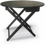 Colorwood Zigsa Oval Shape Black Color Solid Wood Side Table