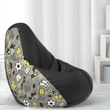 Comfybean 4XL Printed Teardrop Bean Bag With Bean Filling