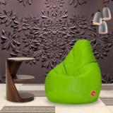 Comfybean XL Diagio Pea Green Teardrop Bean Bag With Bean Filling