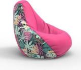 Comfybean XL Floral Pattern 9 H Teardrop Bean Bag With Bean Filling