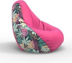 Comfybean XL Floral Pattern 9 H Teardrop Bean Bag With Bean Filling