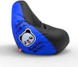 Comfybean XXL Designer Bean Bag Filled With Beans Today I Will Do Nothing Blue Teardrop Bean Bag With Bean Filling